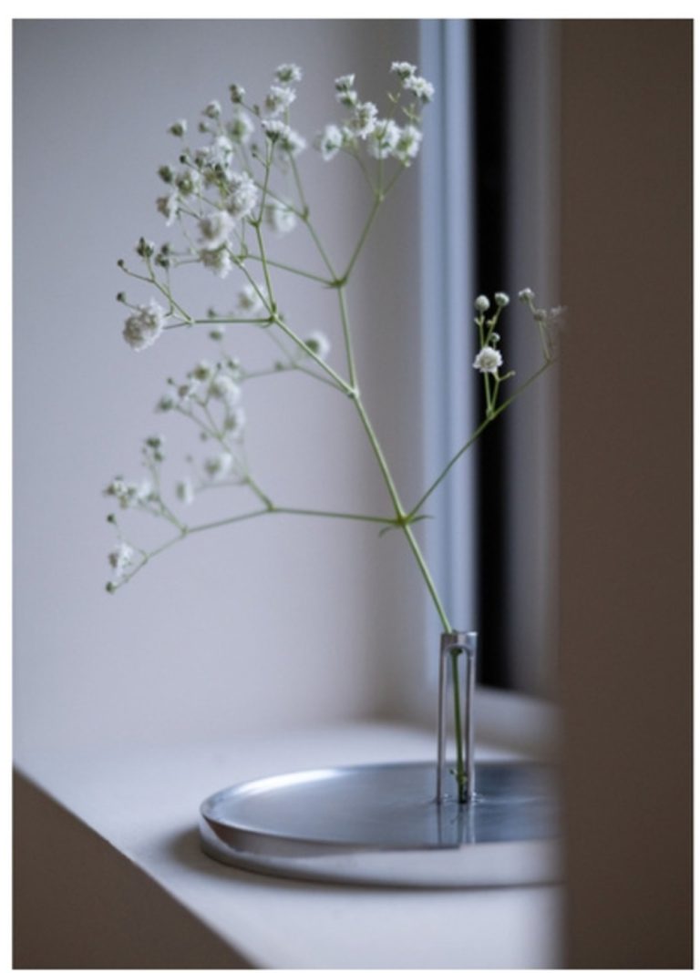 Fountain单枝花喷泉花瓶实景图