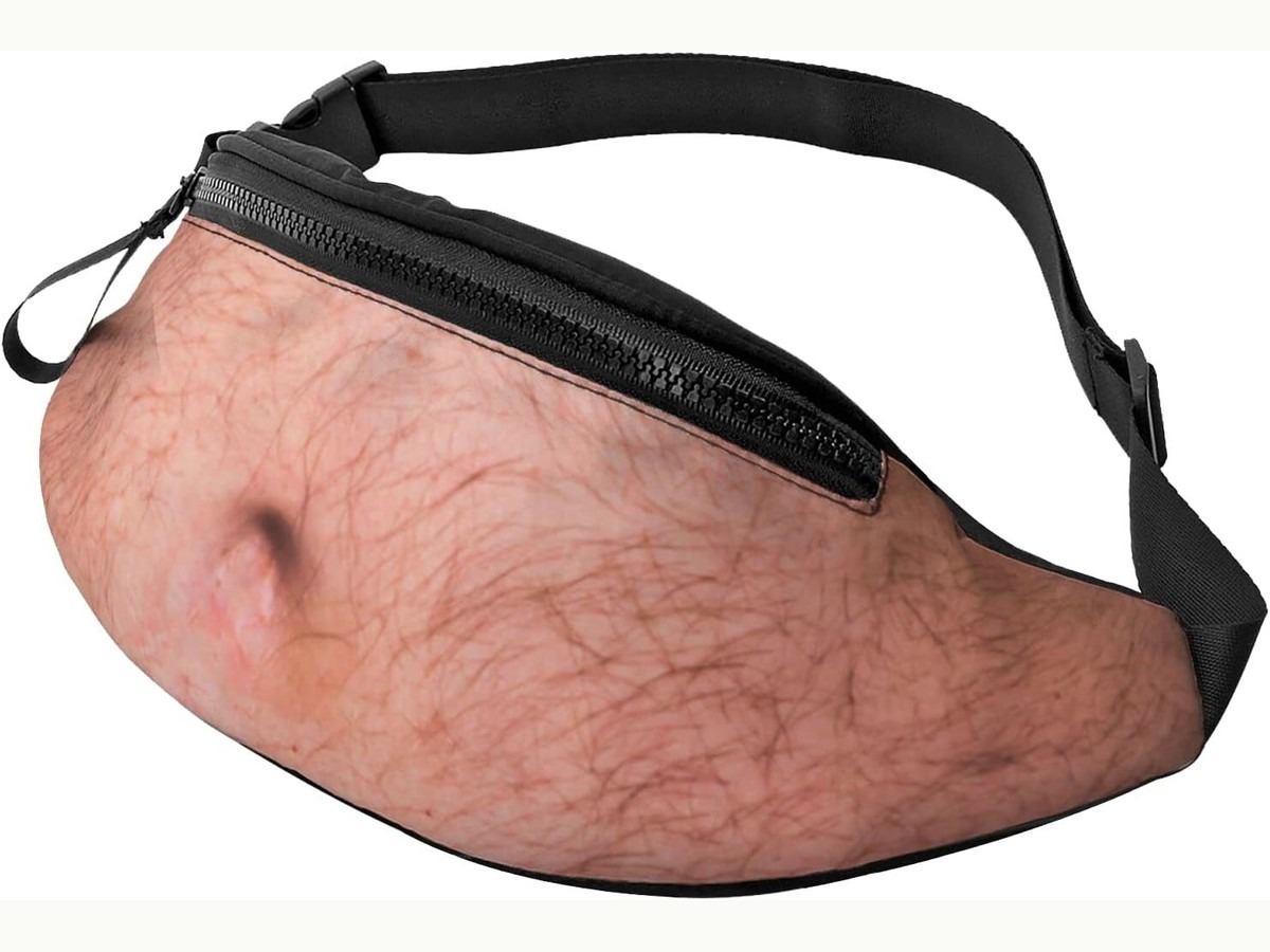 Beer Belly Bag拉链织带与弧形包体细节